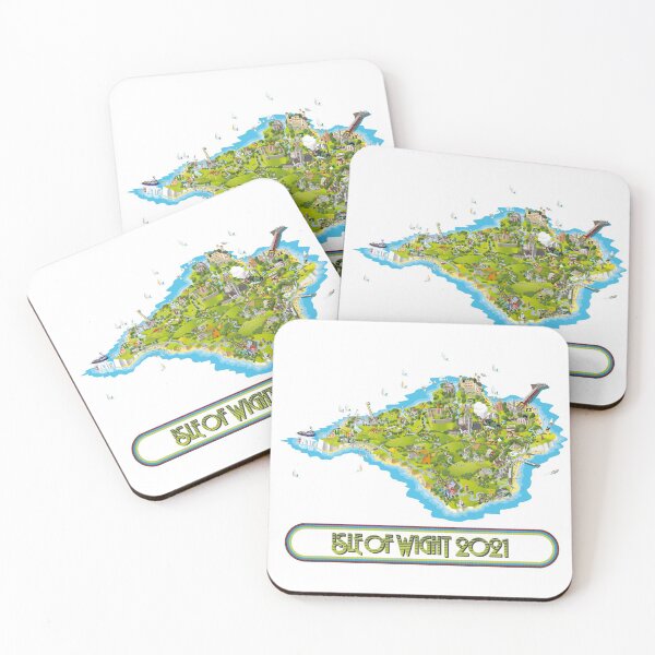 Item preview, Isle of Wight Map Summer 2021 Design (Beach, Holiday etc) For Clothing, Prints, Merchandise etc designed and sold by GriffinDesignUK.