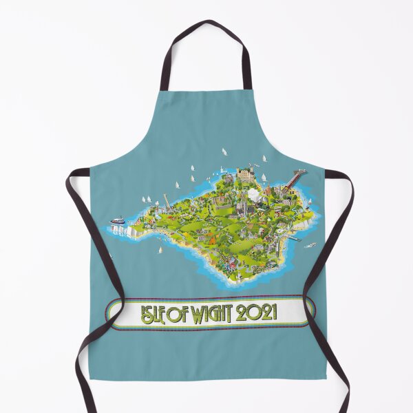 Item preview, Isle of Wight Map Summer 2021 Design (Beach, Holiday etc) For Clothing, Prints, Merchandise etc designed and sold by GriffinDesignUK.