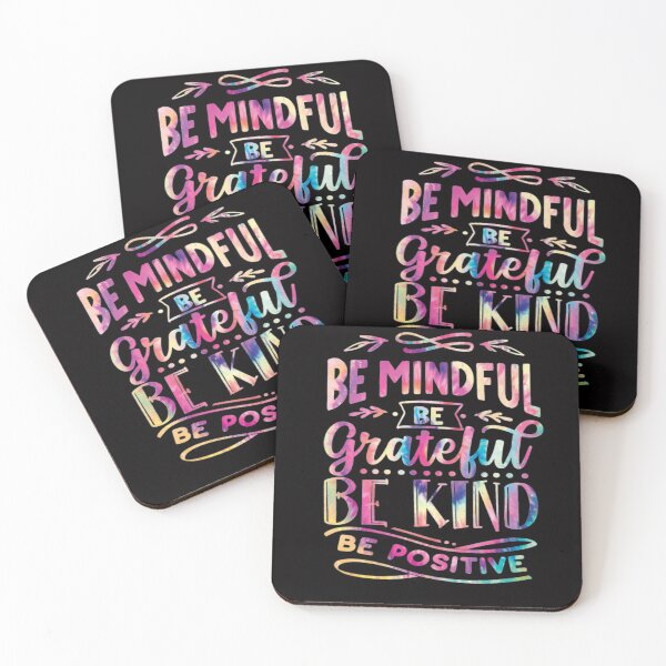 Item preview, Be mindful be grateful be kind be positive, inspirational quote  designed and sold by ArtDeziGn.