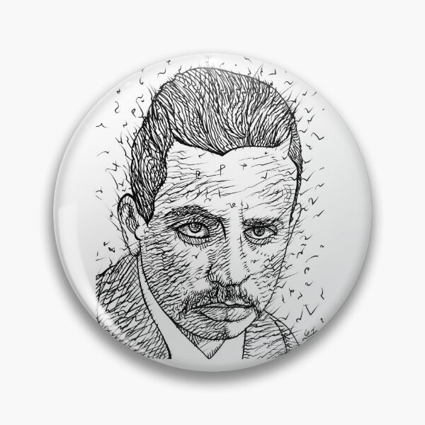 Item preview, RAINER MARIA RILKE - ink portrait .1 designed and sold by lautir.