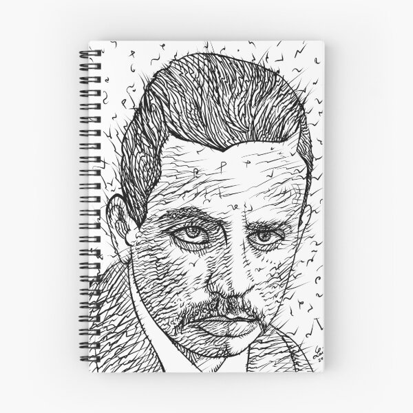 Item preview, RAINER MARIA RILKE - ink portrait .1 designed and sold by lautir.