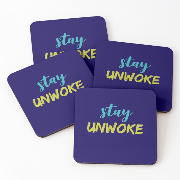 Item preview, Stay Unwoke, Anti Woke, Anti-PC, political correctness, counter culture gift designed and sold by HomeConscious.