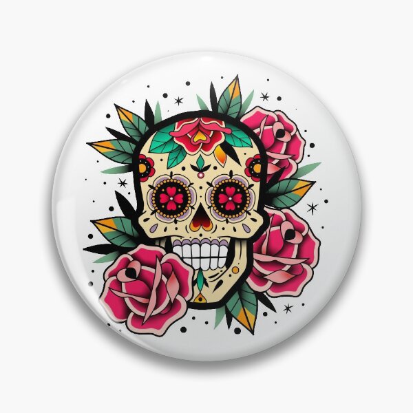 Item preview, Sugar Skull With Roses Art Collection designed and sold by JTS STORE.