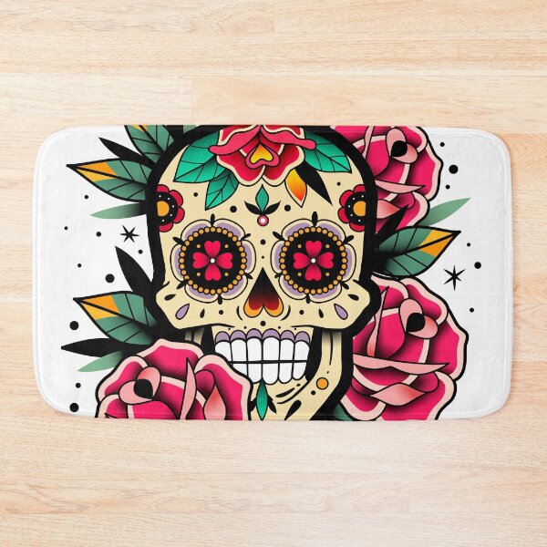 Item preview, Sugar Skull With Roses Art Collection designed and sold by JTS STORE.