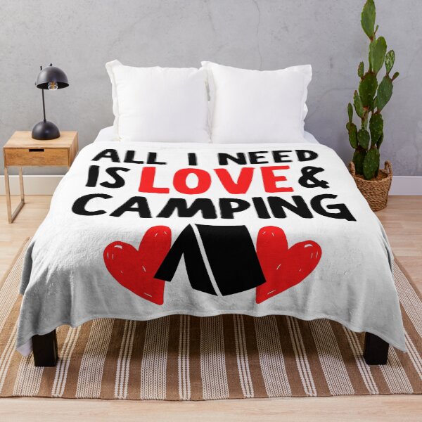 Item preview, All I need is love and camping designed and sold by TheGreenGoat.