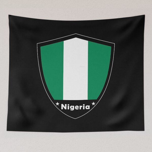 Item preview, Nigeria Flag Badge designed and sold by Gina-Driada.