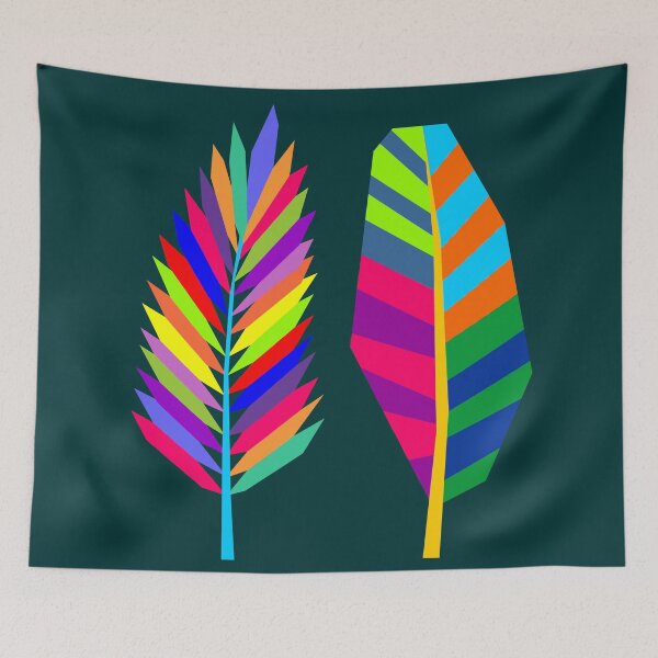 Item preview, Colorful Banana and Palm Leaves  designed and sold by ahmadnusyirwan.