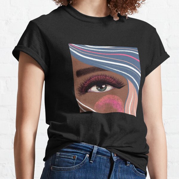 Crishell Beauty Illustration Makeup # 3 Classic T-Shirt