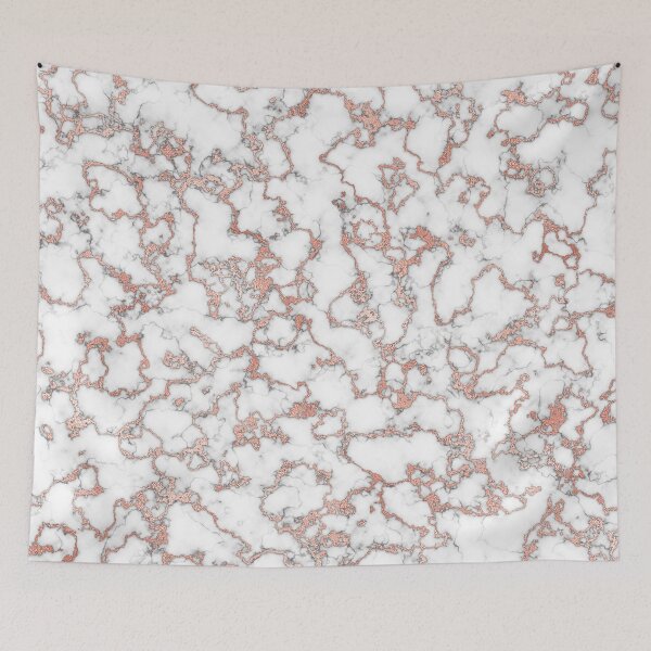 Item preview, Rose gold black and white shiny luxurious marble texture designed and sold by CynthiaGraphics.