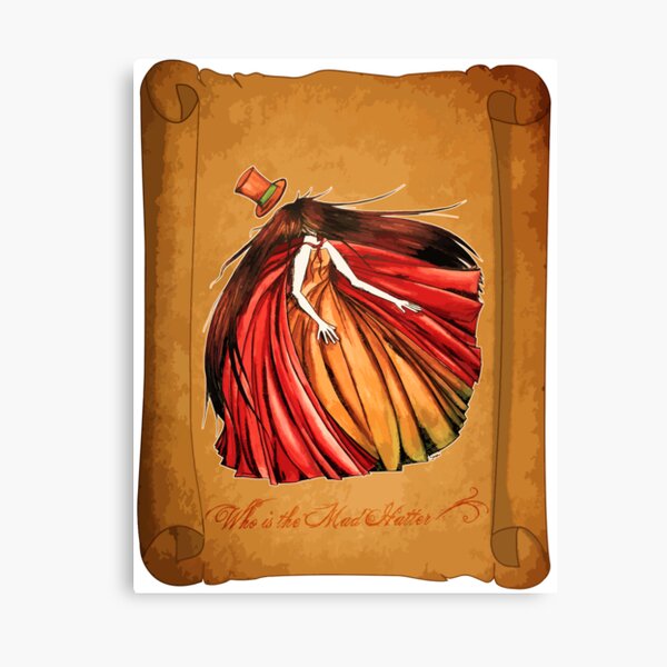 Who is the Mad Hatter ? Red Riding Hood Canvas Print