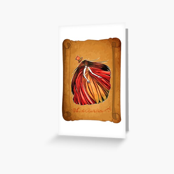 Who is the Mad Hatter ? Red Riding Hood Greeting Card
