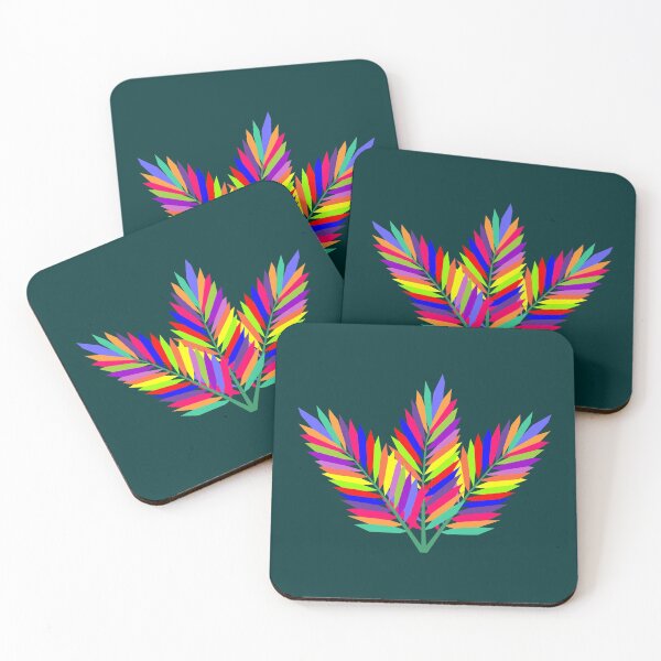 Item preview, Colorful Palm Leaves designed and sold by ahmadnusyirwan.