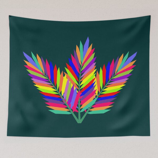 Item preview, Colorful Palm Leaves designed and sold by ahmadnusyirwan.