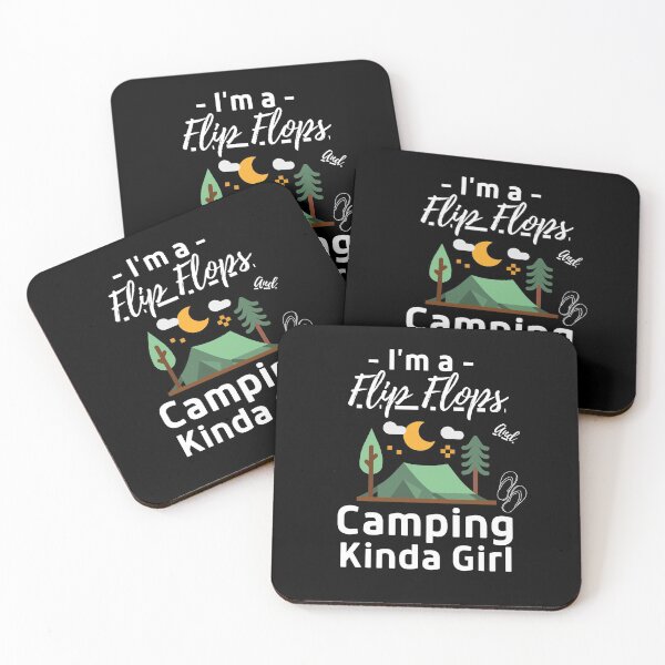 Item preview, I'm a Flip Flops And Camping Kinda Girl designed and sold by anassrida.