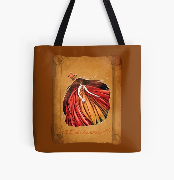 Who is the Mad Hatter ? Red Riding Hood All Over Print Tote Bag