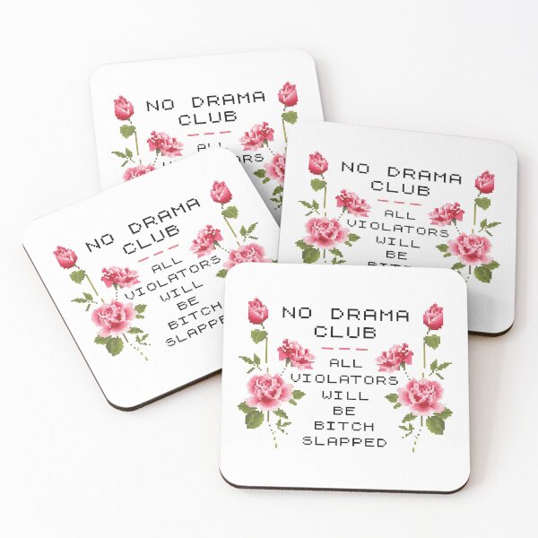 Item preview, No Drama Club ))(( Pixel Stitch Bitch Slapped Design designed and sold by acquiesce13.