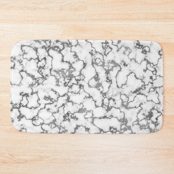 Item preview, Silver black and white shiny luxurious marble veins texture designed and sold by CynthiaGraphics.