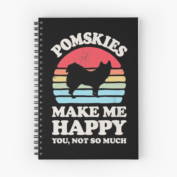 Item preview, Pomskies Make Me Happy Sunset Retro Shirt for Men Women Boys Girls Kids Dog Lover Gifts designed and sold by LiqueGifts.