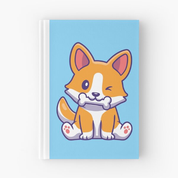 Item preview, Lindo perro Corgi comiendo dibujos animados de hueso designed and sold by BigBoyFunky.