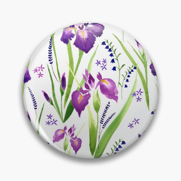 Item preview, Summer Iris Repeat Pattern designed and sold by Lucinda Kidney.