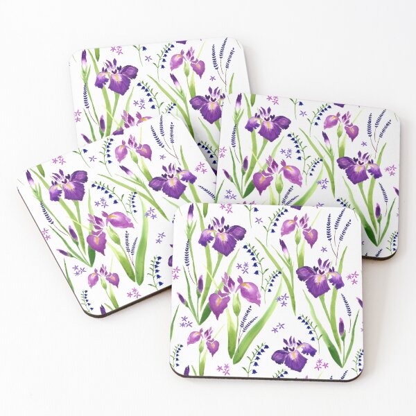 Item preview, Summer Iris Repeat Pattern designed and sold by Lucinda Kidney.