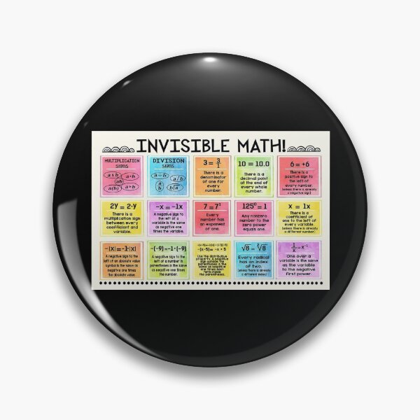 Item preview, Invisible Math Multiplication Signs Division Signs Gift Teacher Math, Math Room designed and sold by Stewar-ArtCool.