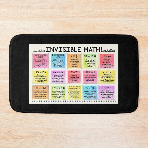 Item preview, Invisible Math Multiplication Signs Division Signs Gift Teacher Math, Math Room designed and sold by Stewar-ArtCool.