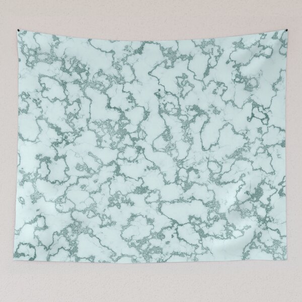 Item preview, Misty turquoise teal shiny luxurious marble veins texture designed and sold by CynthiaGraphics.