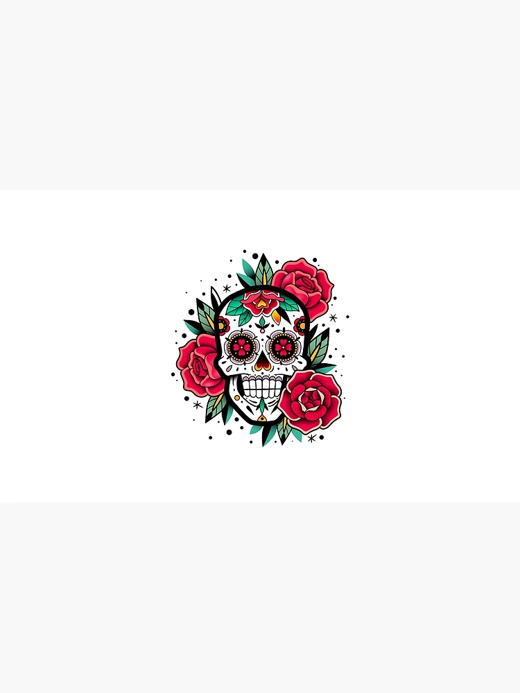 Thumbnail 4 of 4, Coffee Mug, Sugar Skull With Roses Art Collection designed and sold by JTS STORE.