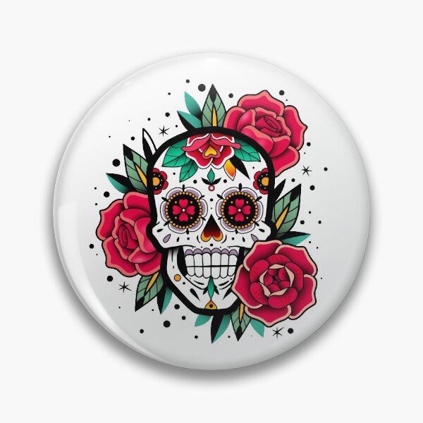 Item preview, Sugar Skull With Roses Art Collection designed and sold by JTS STORE.