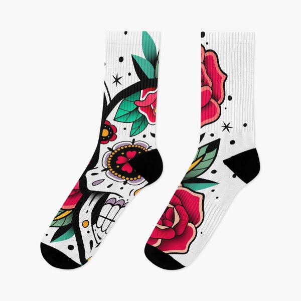 Item preview, Sugar Skull With Roses Art Collection designed and sold by JTS STORE.