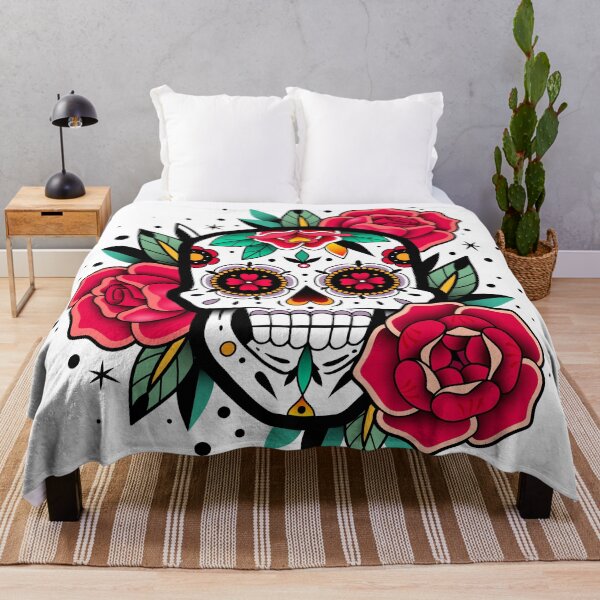 Item preview, Sugar Skull With Roses Art Collection designed and sold by JTS STORE.