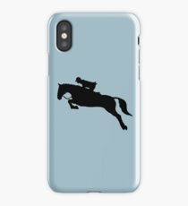 Black Jumping Horse iPhone Case