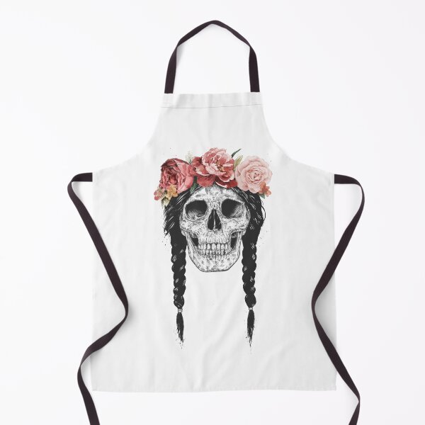 Item preview, Skull with floral crown designed and sold by soltib.