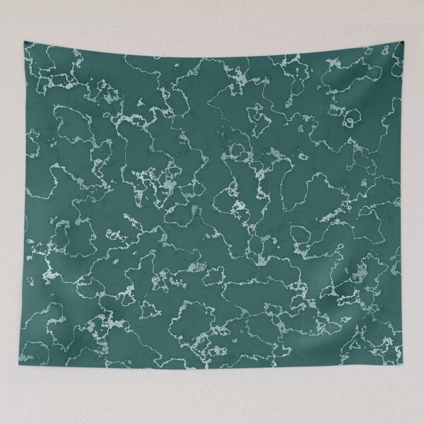 Item preview, Dark teal and  turquoise shiny luxurious marble veins texture designed and sold by CynthiaGraphics.