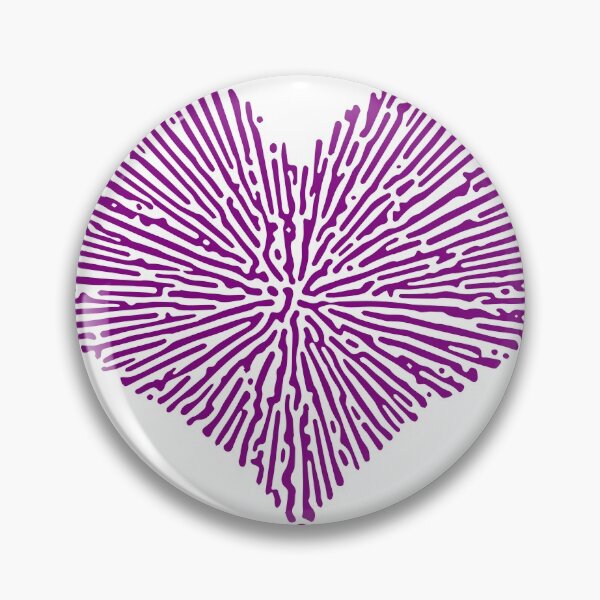 Item preview, Turing Pattern Sunburst Love Heart (Purple) designed and sold by John Uttley.
