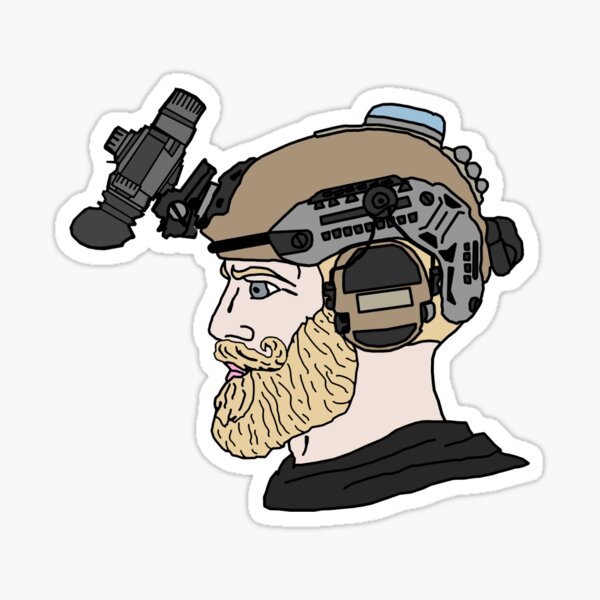 Tactical Chad Sticker