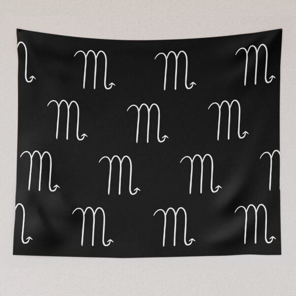 Item preview, minimalist scorpio pattern in black and white designed and sold by neopop.
