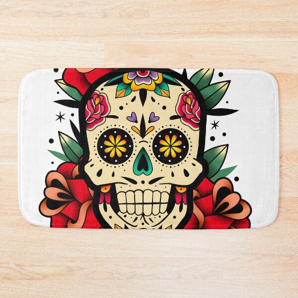 Item preview, Sugar Skull With Roses Art Collection designed and sold by JTS STORE.