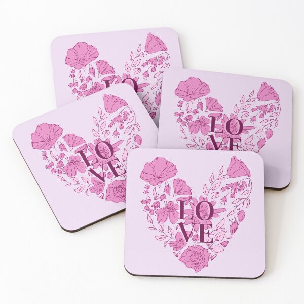 Item preview, Cute heart shape flowers pattern. designed and sold by MJSemedo.