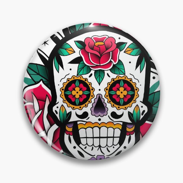 Item preview, Sugar Skull With Roses Art Collection designed and sold by JTS STORE.