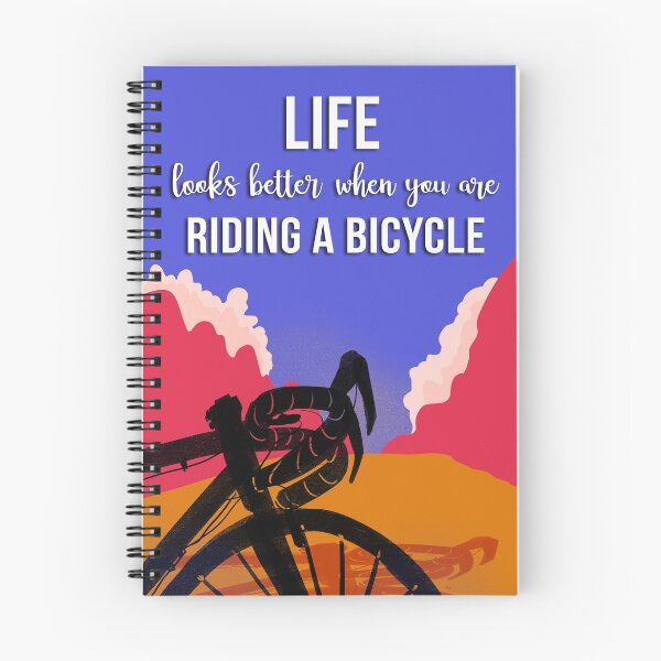 Item preview, LIFE LOOKS BETTER WHEN YOU ARE RIDING A BICYCLE designed and sold by Wildflower-Art.