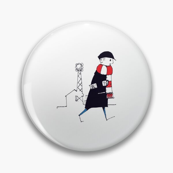 Item preview, Fklat Cap Fan, Red and White Scarf, Illustrated Tribute designed and sold by FoleyPottery.