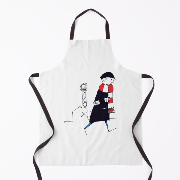 Item preview, Fklat Cap Fan, Red and White Scarf, Illustrated Tribute designed and sold by FoleyPottery.