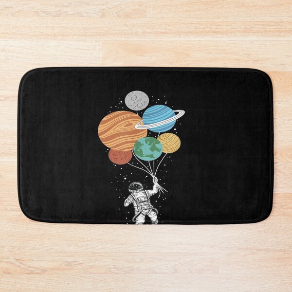 Item preview, Astronaut holding Planet Balloons Solar System space designed and sold by joandinkelSH.