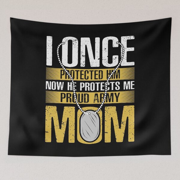 Item preview, Proud Army Mom I Once Protected Him, Now He Protects Me designed and sold by topdesignarts.