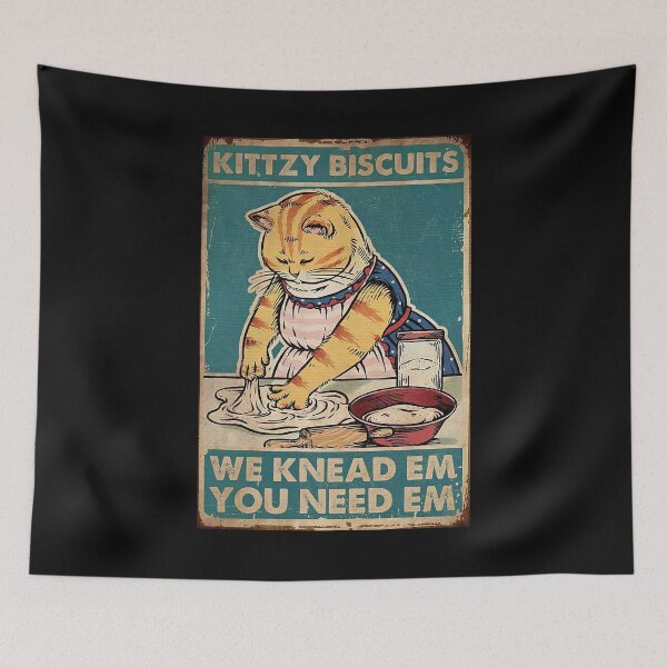 Item preview, Kittzy Biscuits We Knead Em You Need Em - Cat Baking  designed and sold by MagicatcoArt.