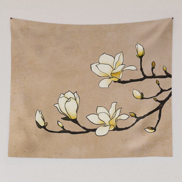 Item preview, Spring is coming Magnolia Oriental painting  designed and sold by Dandihara.