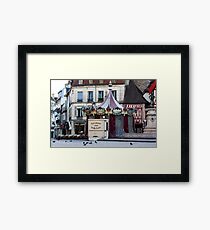 early morning at the carrousel Dijon France Framed Print