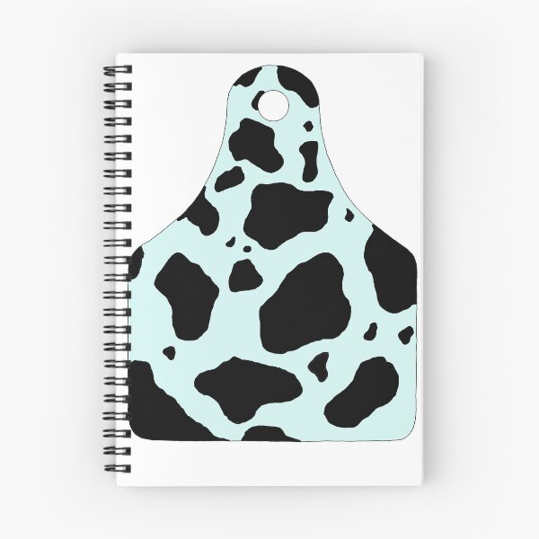 Item preview, Cowgirl Blue Cowprint Cattle Livestock Tag designed and sold by ARS Design.
